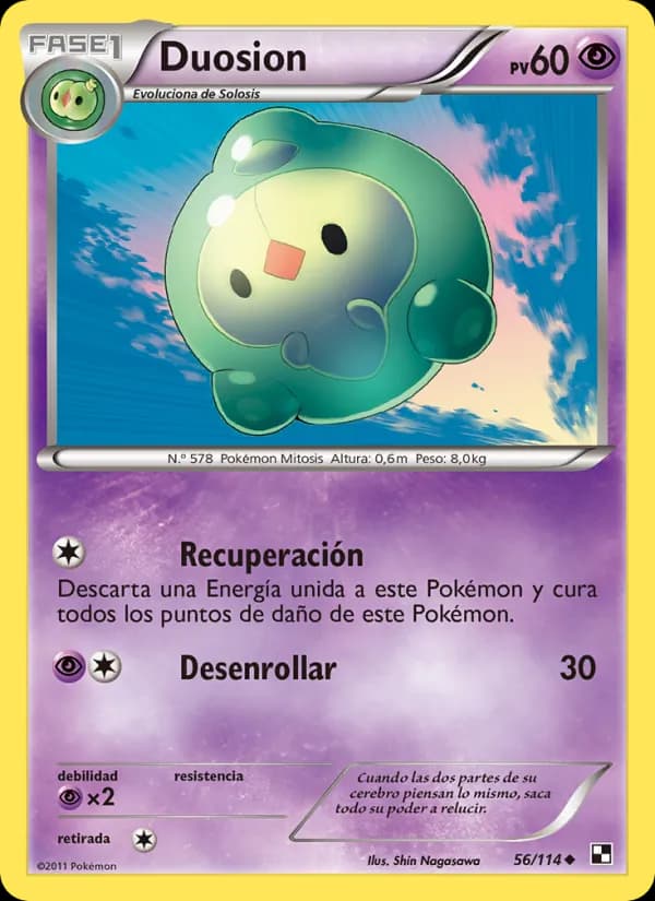 Duosion card in Spanish