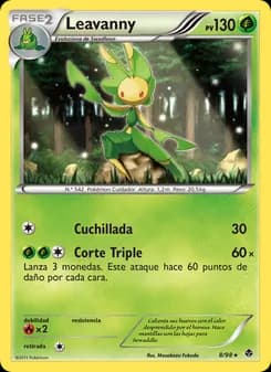 Leavanny card in Spanish