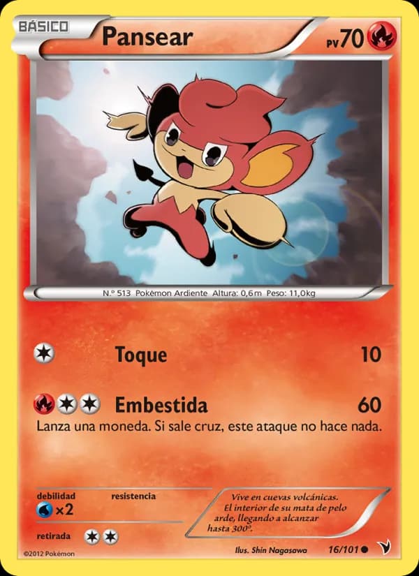 Pansear card in Spanish