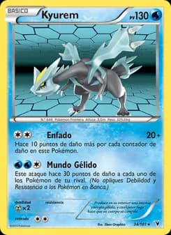 Kyurem card in Spanish