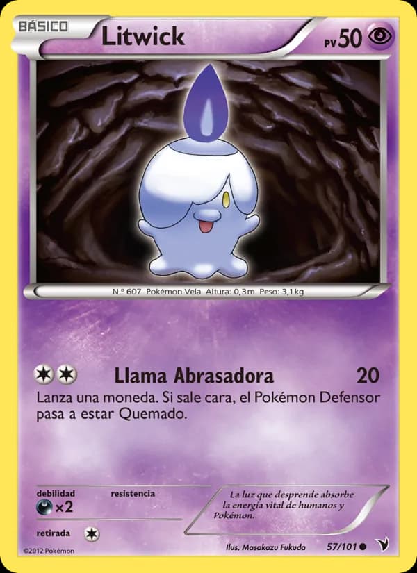 Litwick card in Spanish