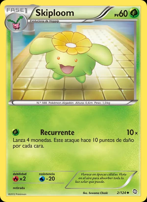 Skiploom card in Spanish
