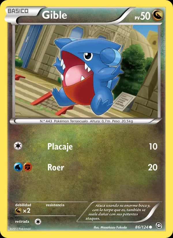 Gible card in Spanish