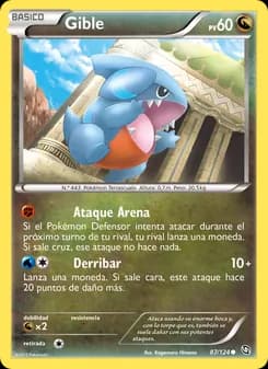 Gible card in Spanish