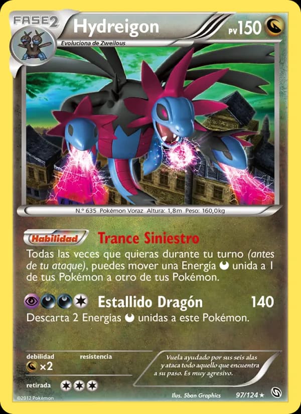 Hydreigon card in Spanish