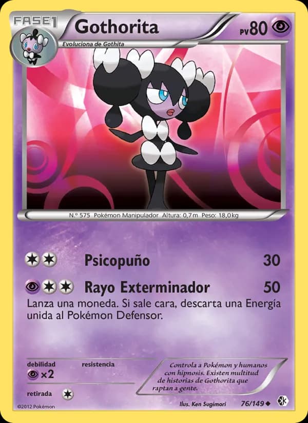 Gothorita card in Spanish