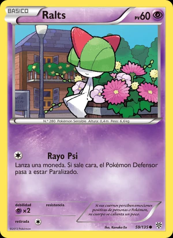 Ralts card in Spanish