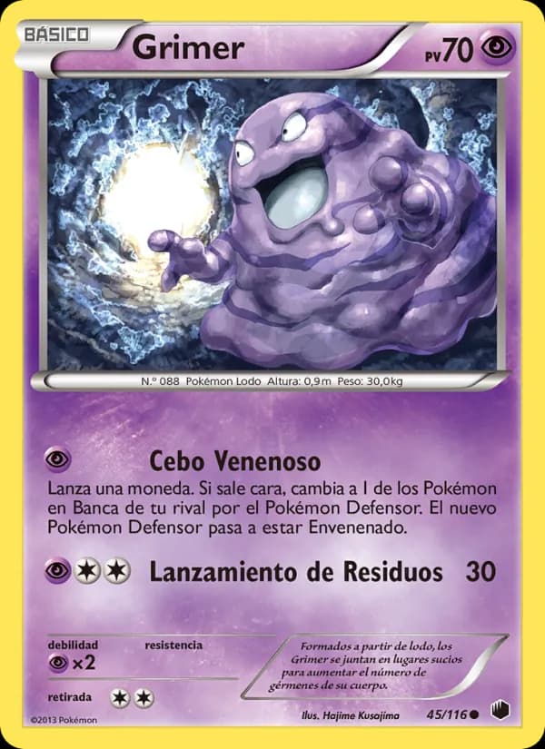 Grimer card in Spanish