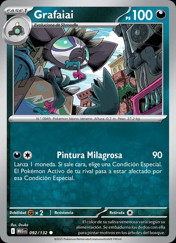 Grafaiai card in Spanish