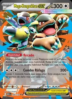 Mega-Kangaskhan ex card in Spanish