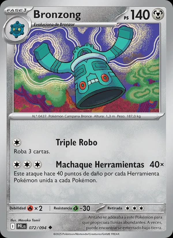 Bronzong card in Spanish