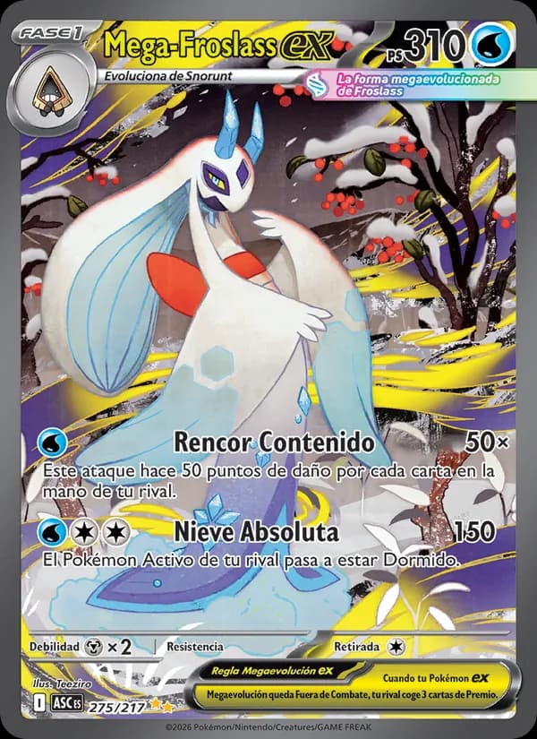 Mega-Froslass ex card in Spanish