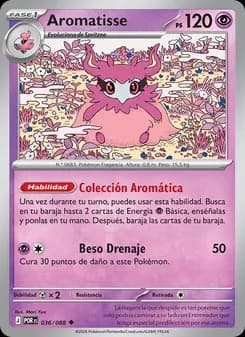 Aromatisse card in Spanish