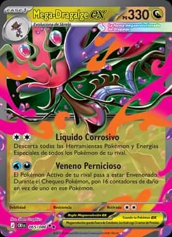 Mega-Dragalge ex card in Spanish