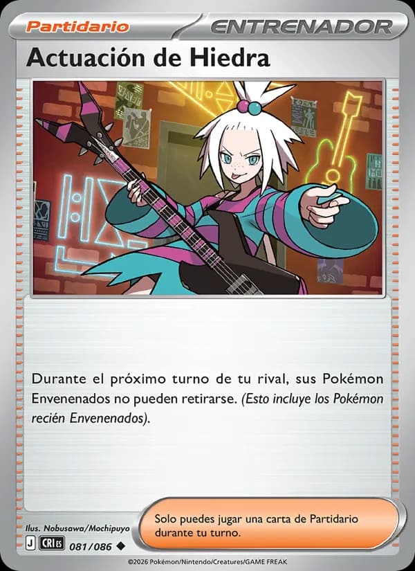 Actuación de Hiedra card in Spanish