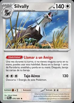 Silvally card in Spanish