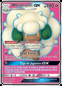 Whimsicott GX card in Spanish