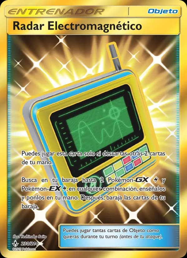 Radar Electromagnético card in Spanish