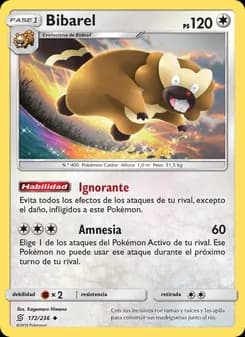 Bibarel card in Spanish