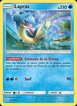 Lapras card in Spanish