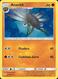 Anorith card in Spanish