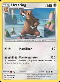 Ursaring card in Spanish