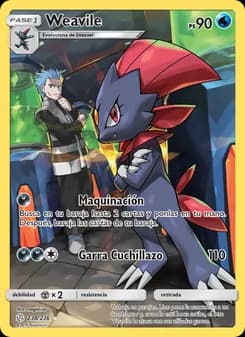 Weavile card in Spanish