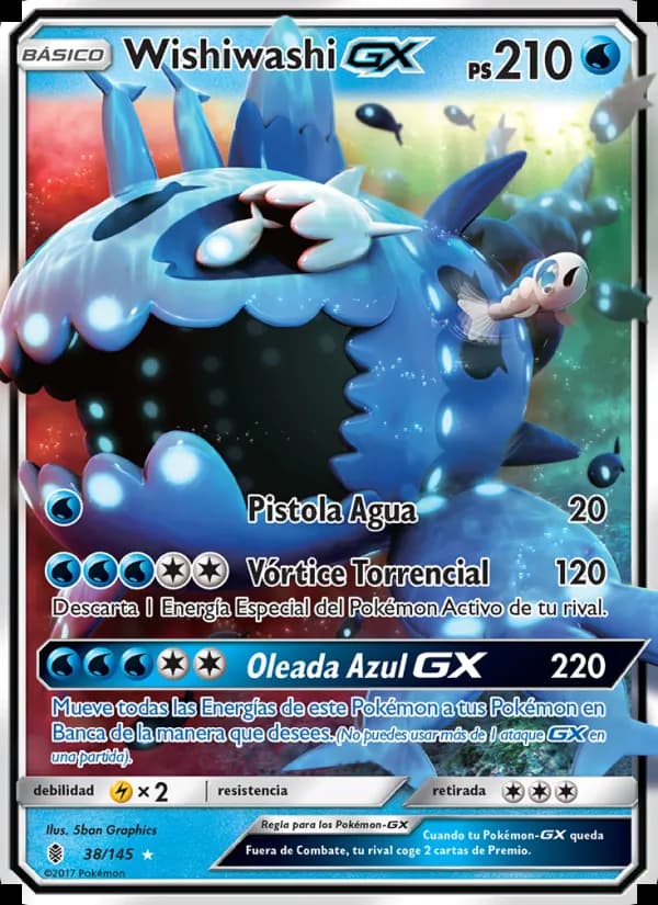 Wishiwashi GX card in Spanish