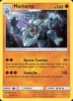 Machamp card in Spanish
