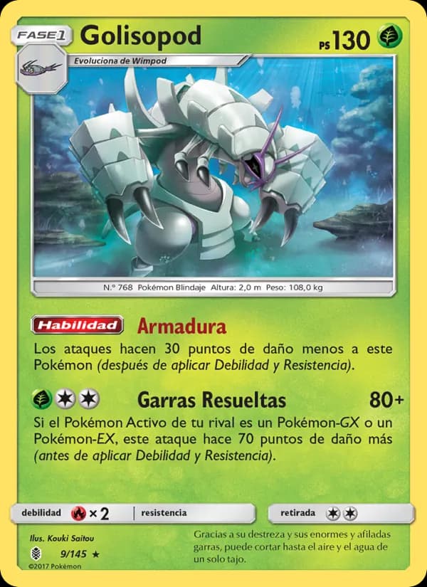 Golisopod card in Spanish