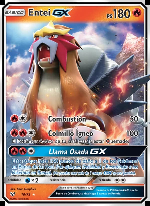 Entei GX card in Spanish