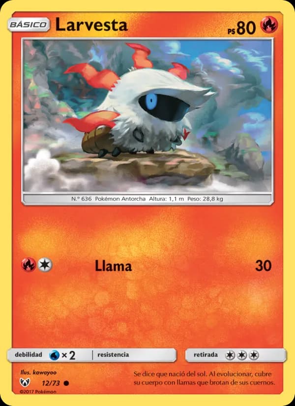 Larvesta card in Spanish