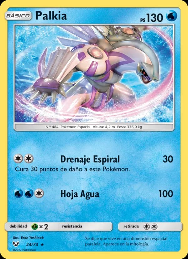Palkia card in Spanish