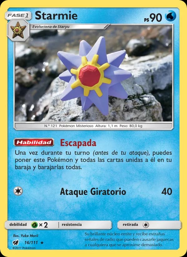Starmie card in Spanish