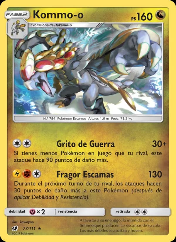 Kommo-o card in Spanish