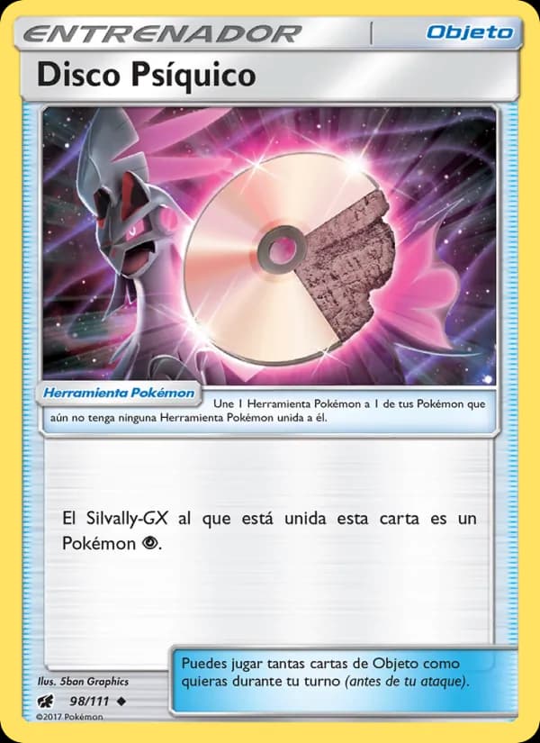 Disco Psíquico card in Spanish