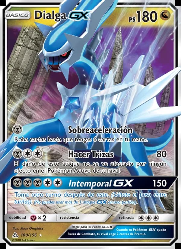 Dialga GX card in Spanish