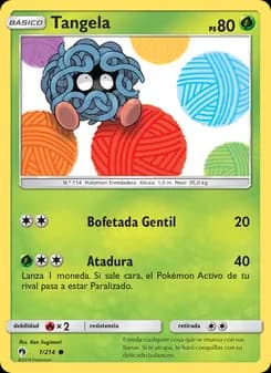 Tangela card in Spanish