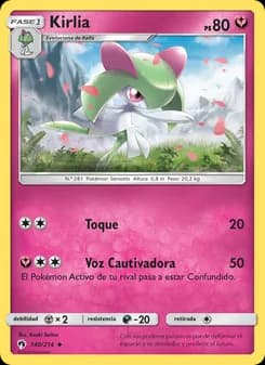Kirlia card in Spanish