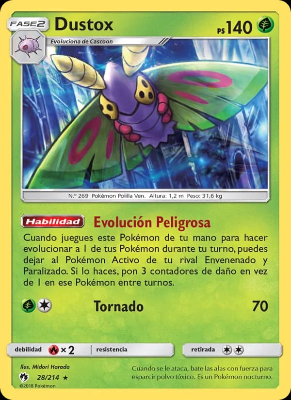 Dustox card in Spanish