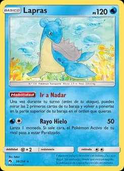 Lapras card in Spanish