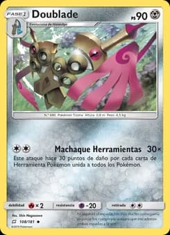 Doublade card in Spanish
