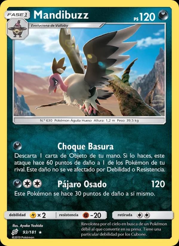 Mandibuzz card in Spanish