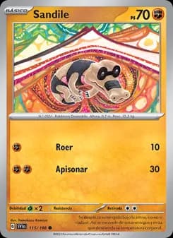 Sandile card in Spanish
