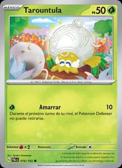 Tarountula card in Spanish