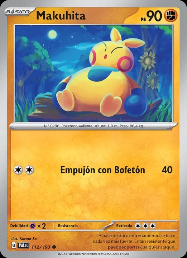 Makuhita card in Spanish