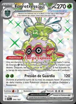Forretress ex card in Spanish