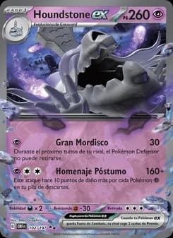 Houndstone ex card in Spanish