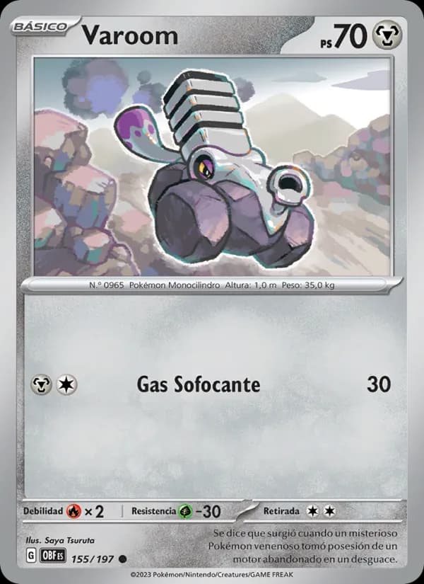 Varoom card in Spanish