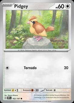 Pidgey card in Spanish